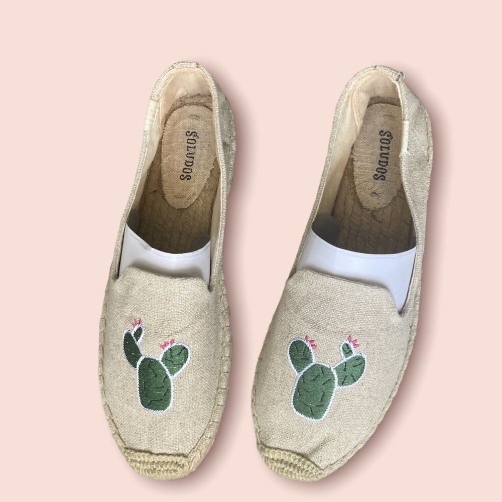 Soludos Women’s Cactus Embroidered Espadrille Shoes